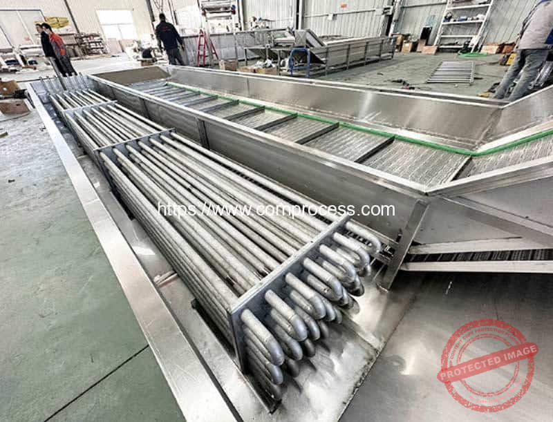 Automatic-Corn-Kernel-Ice-Water-Cooling-Machine-with-Refrigerating-Coil